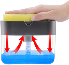 2-in-1 Soap Pump Dispenser โ Kitchen Sink Liquid Soap Dispenser (Without Sponge)