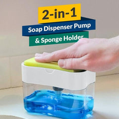 2-in-1 Soap Pump Dispenser โ Kitchen Sink Liquid Soap Dispenser (Without Sponge)