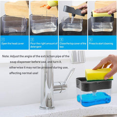 2-in-1 Soap Pump Dispenser โ Kitchen Sink Liquid Soap Dispenser (Without Sponge)