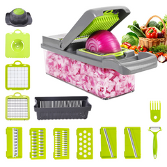 16 in 1 Food Cutter Veggie Onion Chopper Mandoline Slicer Multifunctional Vegetable Cutter