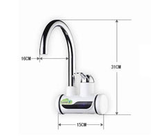 Tank-less Electric Hot Water Heater Faucet Kitchen Instant Heating Tap Water With LED