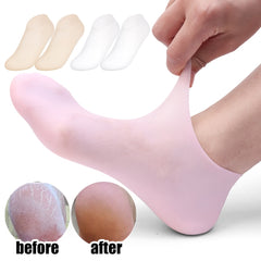BUY 1 GET 1 FREE High Quality Silicone Foot Care Socks – Anti-Cracking Moisturizing Gel Socks (2Pair)
