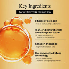 Korean Private Label 8D Anti-Aging Firm Face Cream Skincare 100% Recombinant Collagen Face Moisturizer for Women's Skin Care