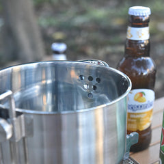 Portable Camping Samovar 304 Stainless Steel Kettle Removable Handle Travel Mini Kettle Glossy